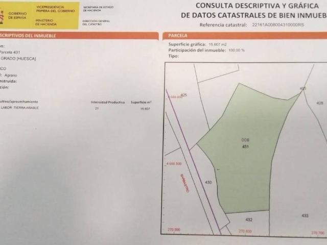 Terreno en venta en Somontano de Barbastro, Aragón