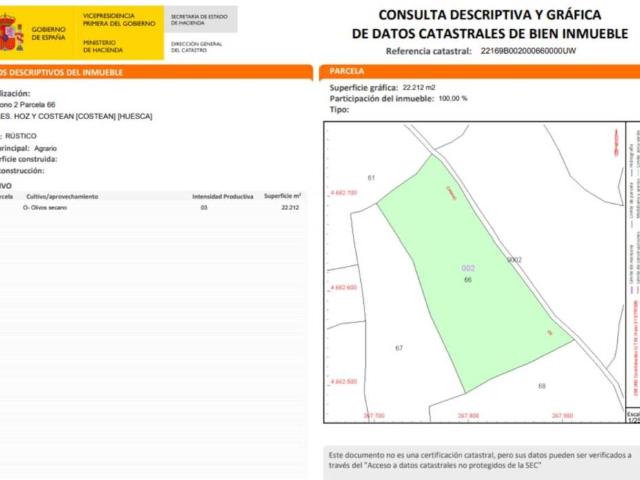 Terreno en venta en Somontano de Barbastro, Aragón