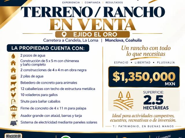 Terreno en venta en Monclova, Coahuila