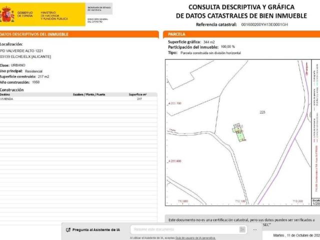 Terreno en venta en Vallverda, el Baix Vinalopó