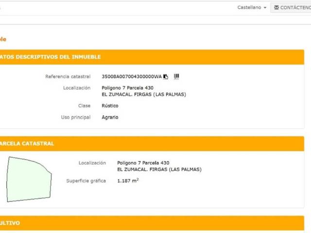 Terreno en venta en Firgas, Canarias