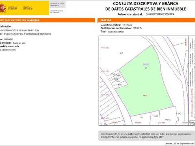 Terreno en venta en Fuentelcésped, Castilla y León