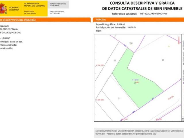 Terreno en venta en Gálvez, Castilla-La Mancha