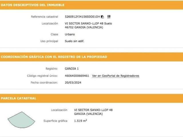 Terreno en venta en la Safor, Valencia