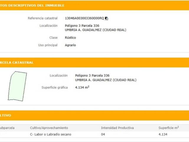 Terreno en venta en Guadalmez, Castilla-La Mancha