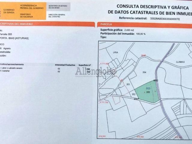 Terreno en venta en Ibias