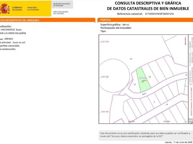 Terreno en venta en La Carolina, Andalucía