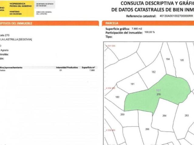 Terreno en venta en La Lastrilla, Castilla y León