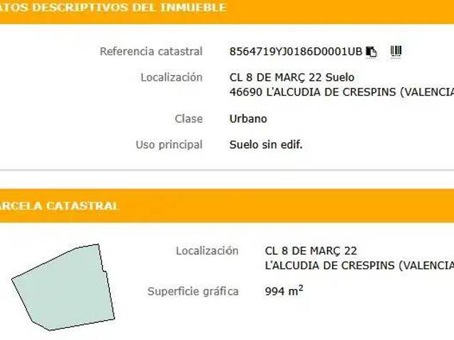 Terreno en venta en la Costera, Valencia