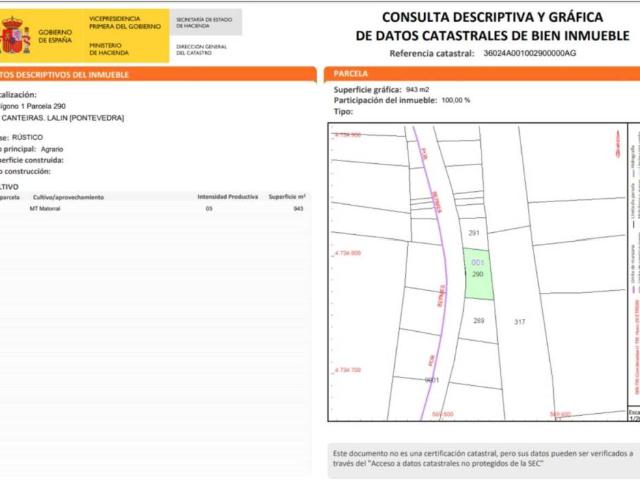 Terreno en venta en O Deza, Galicia