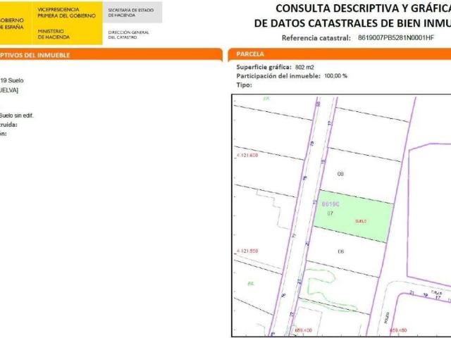 Terreno en venta en Pinares de Lepe, Costa Occidental