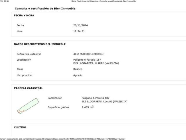 Terreno en venta en la Ribera Baixa, Valencia