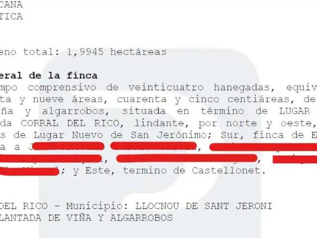 Terreno en venta en Llocnou de Sant Jeroni, València / Valencia