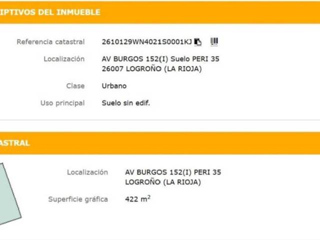 Terreno en venta en Logroño, La Rioja