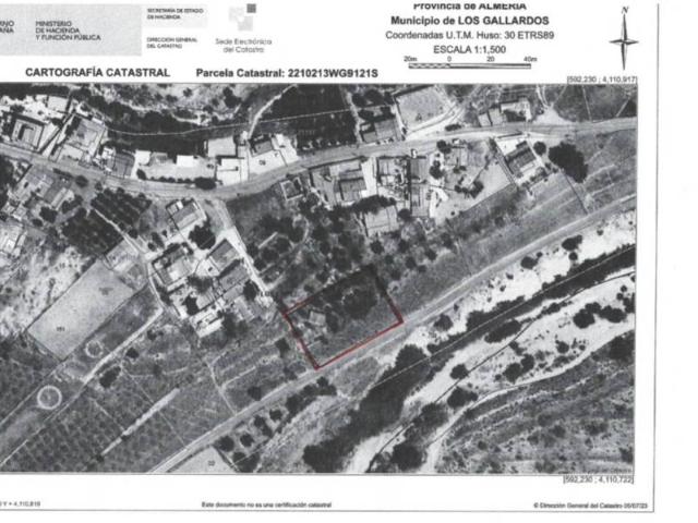 Terreno en venta en Los Gallardos, Andalucía