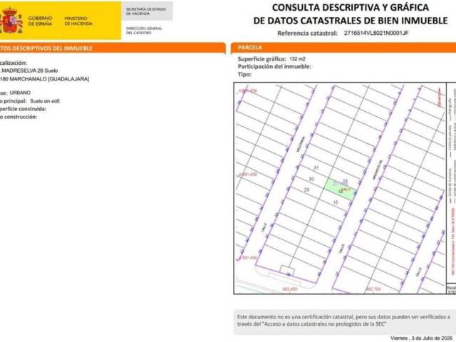Terreno en venta en Marchamalo, Castilla-La Mancha