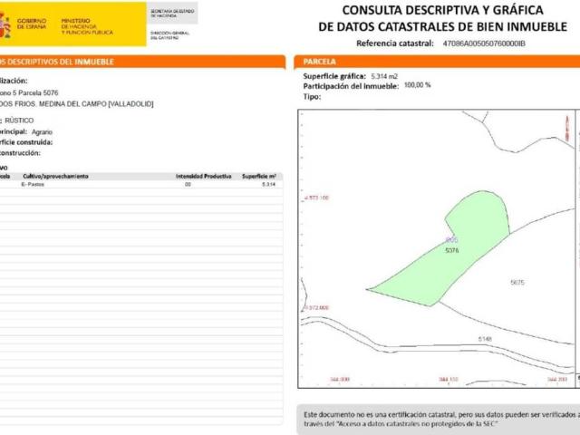 Terreno en venta en Medina Del Campo, Castilla y León