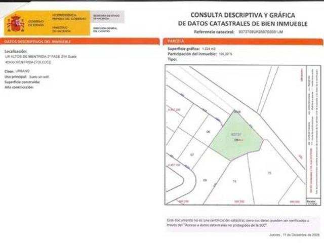 Terreno en venta en Méntrida, Castilla-La Mancha