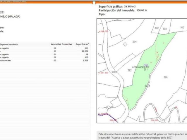 Terreno en venta en La Axarquía, Andalucía