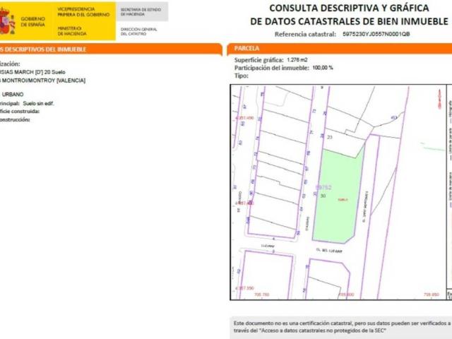 Terreno en venta en Montroi / Montroy, València / Valencia