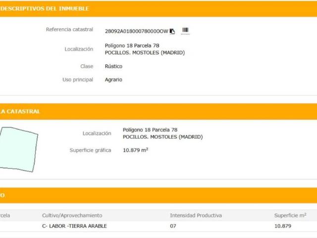 Terreno en venta en Móstoles, Madrid