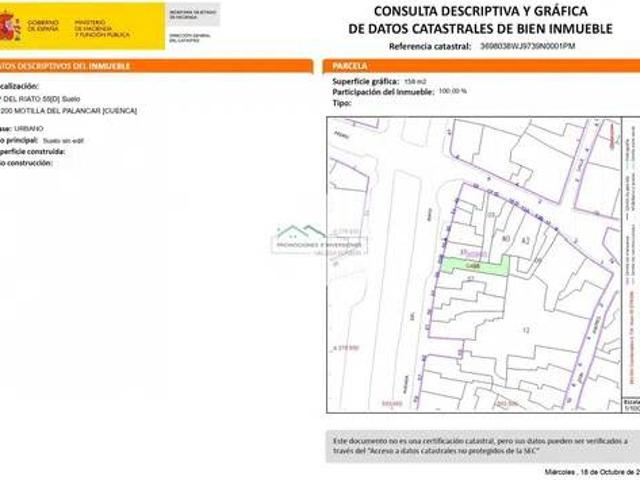 Terreno en venta en Motilla Del Palancar, Castilla-La Mancha