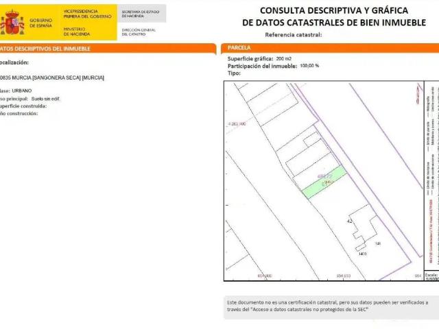 Terreno en venta en Área Metropolitana de Murcia, Murcia