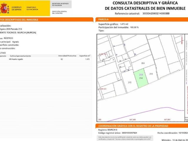 Terreno en venta en Área Metropolitana de Murcia, Murcia