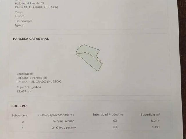 Terreno en venta en Naval, Huesca