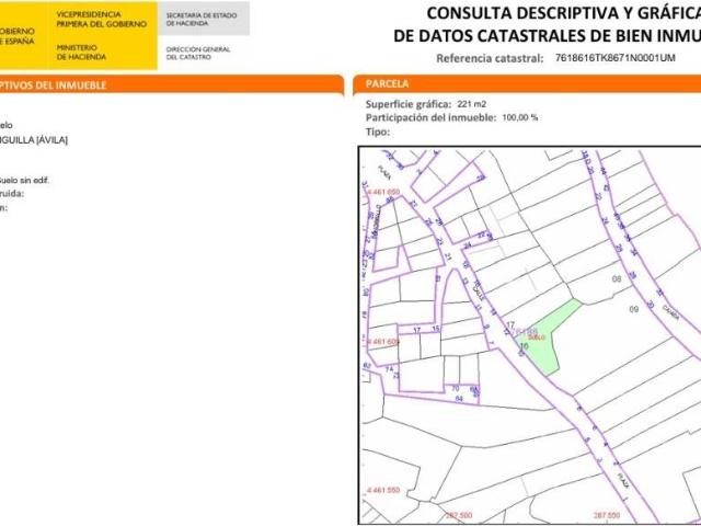 Terreno en venta en Navalonguilla, Ávila