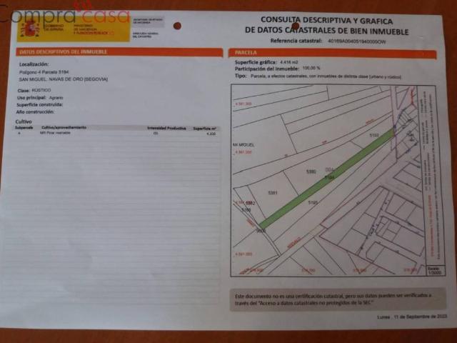 Terreno en venta en Navas De Oro, Castilla y León
