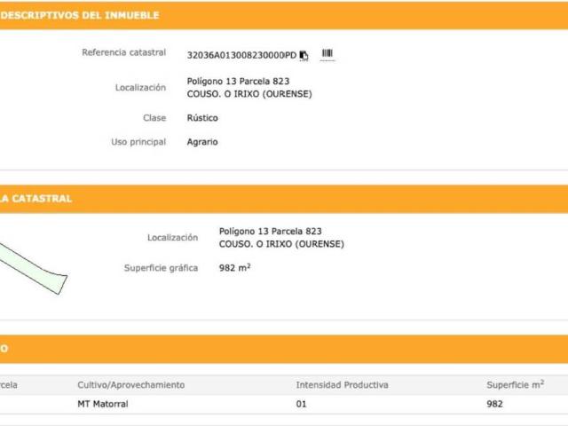 Terreno en venta en O Carballiño, Galicia