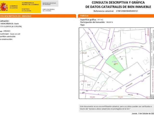 Terreno en venta en Oleiros, A Coruña