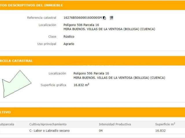 Terreno en venta en Olmedilla De Eliz, Castilla-La Mancha
