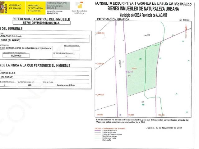 Terreno en venta en la Marina Alta, Valencia