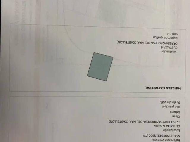 Terreno en venta en la Platja d'Orpesa, la Plana Alta