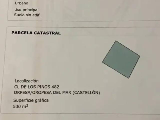 Terreno en venta en la Platja d'Orpesa, la Plana Alta