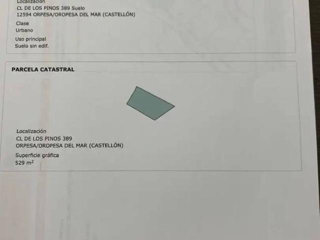 Terreno en venta en la Platja d'Orpesa, la Plana Alta