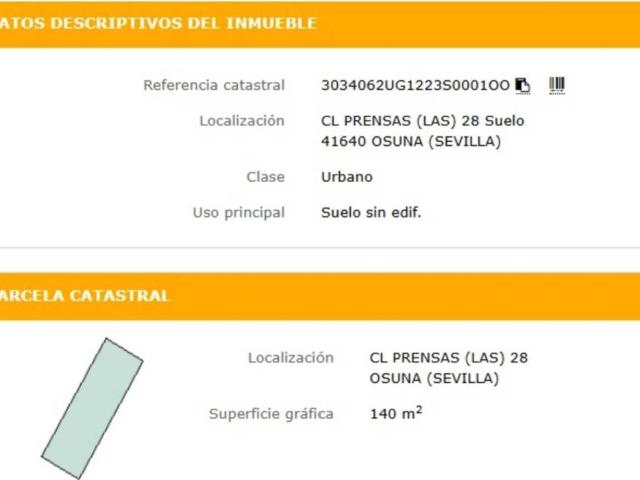 Terreno en venta en Osuna, Andalucía