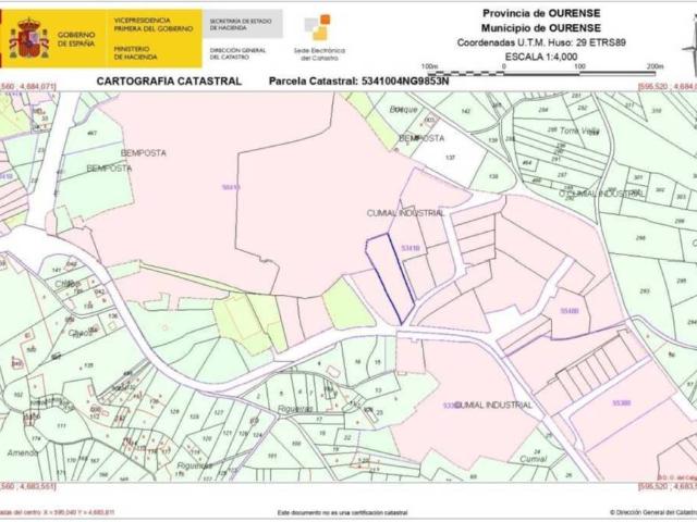 Terreno en venta en O Cumial, Ourense