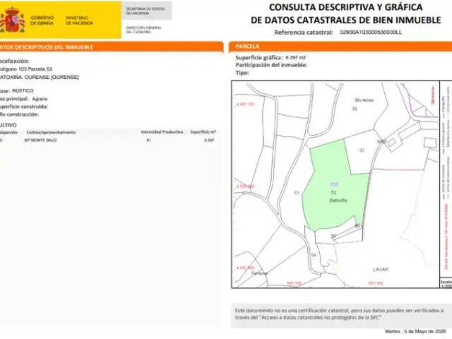 Terreno en venta en Ourense, Galicia