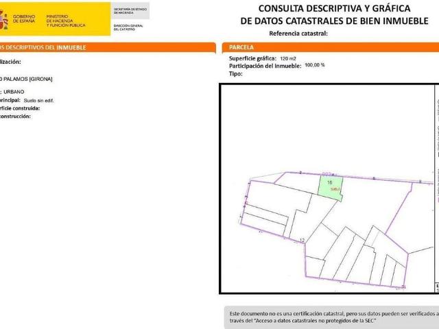 Terreno en venta en Palamós, Girona