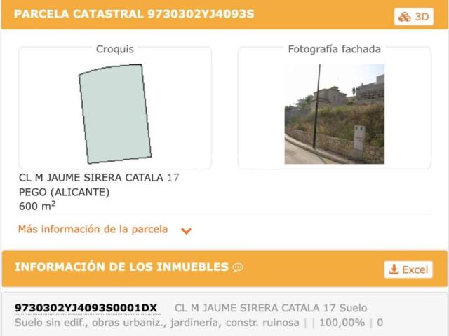 Terreno en venta en la Marina Alta, Valencia