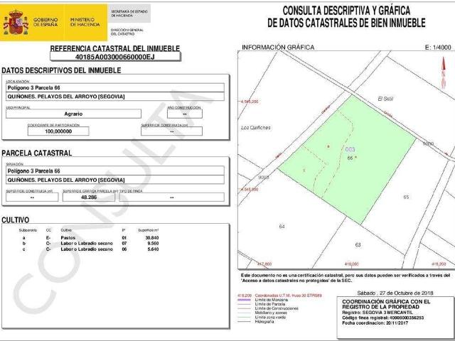 Terreno en venta en Pelayos Del Arroyo Terreno en venta en Pelayos Del Arroyo