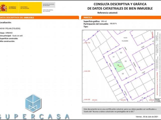 Terreno en venta en Polán, Castilla-La Mancha