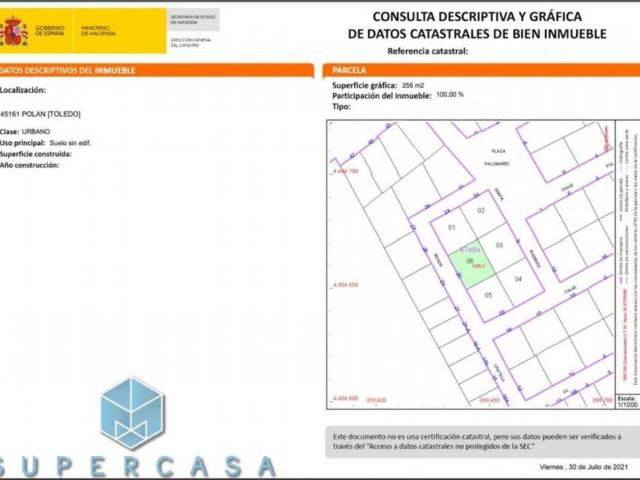 Terreno en venta en Polán, Castilla-La Mancha