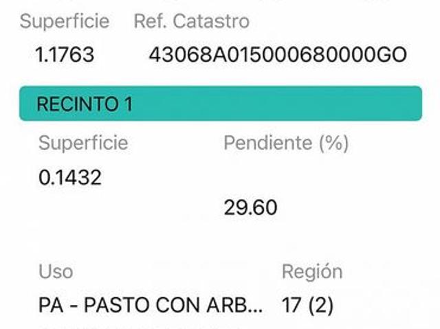 Terreno en venta en Ginestar, Tarragona