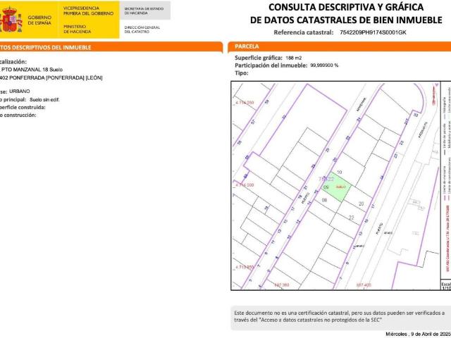 Terreno en venta en Ponferrada, Compostilla