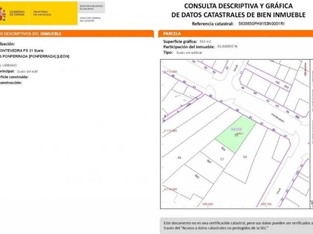 Terreno en venta en El Bierzo, Castilla y León