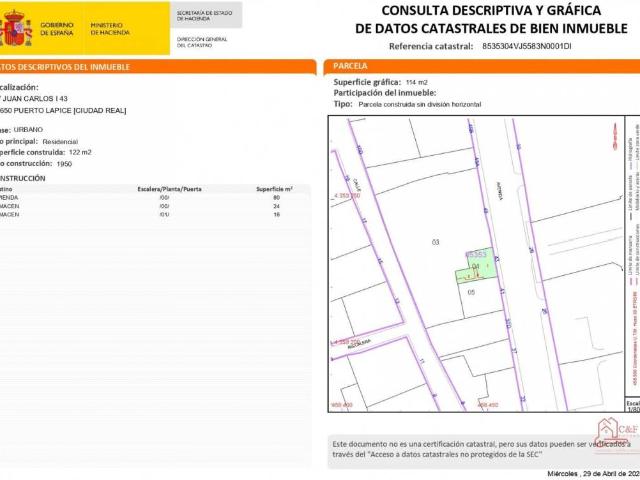 Terreno en venta en Puerto Lápice, Castilla-La Mancha